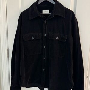 Saint Laurent black Corduroy Shirt Jacket